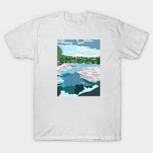 The Swale at Richmond, North Yorks T-Shirt